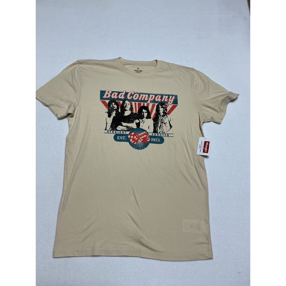Wrangler Bad Company T Shirt Mens Small Straight Shooter Band Graphic Tee NWT